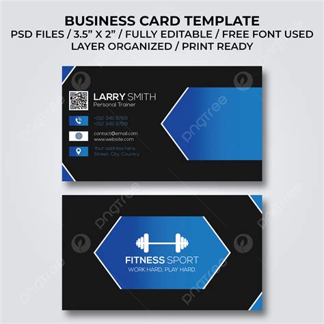 Unique Personal Trainer Business Cards