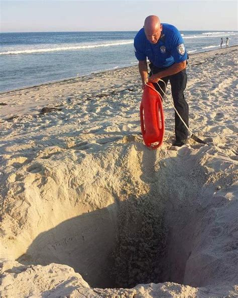 thinking about building a hole in the sand at the beach don t barnegat nj patch