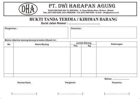 Surat jalan adalah dokumen penting yang wajib digunakan oleh pihak yang tengah melakukan pengiriman barang. Dwi Harapan Agung DHA Surat Jalan | Dwi Harapan Agung DHA ...