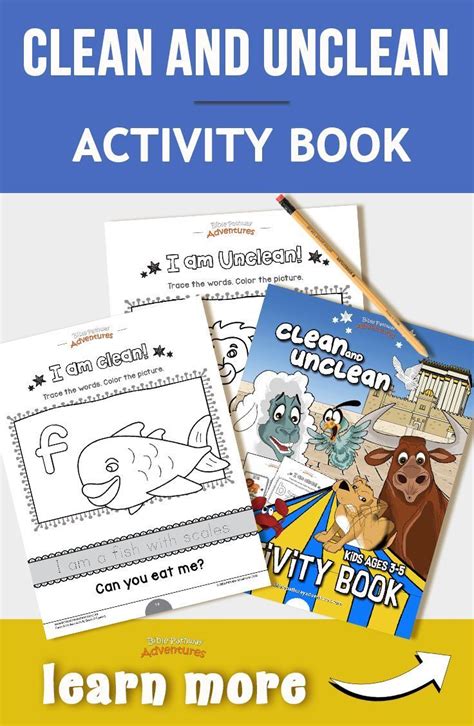 Clean And Unclean Activity Book For Kids Printable Coloring Pages For