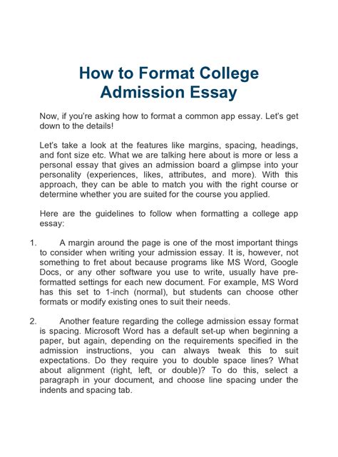 This paper is current with the latest mla manual. 32 College Essay Format Templates & Examples - TemplateArchive