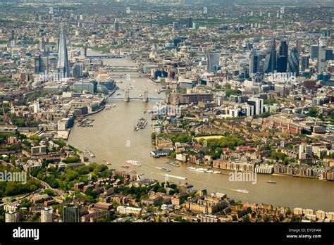Aerial View Of Some Of The Major London Landmarks Stock Photo Alamy