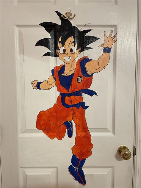 I Finished My Goku Door Painting Rfeemagers