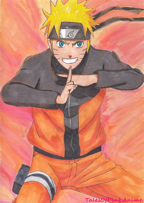 Speed Drawing Naruto Shippuden Naruto Uzumaki By Talesofpinkanime On