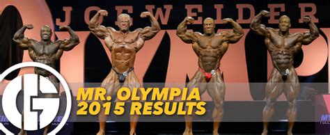 Mr. Olympia 2015 Results | Generation Iron
