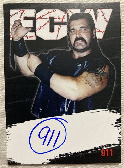 Ecw 911 Auto Card Signed Al Poling Wrestling Extreme Wwe Aew Ebay