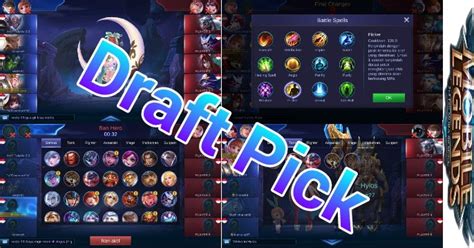 How To Play Draft Pick In Mobile Legends Game Moba Games