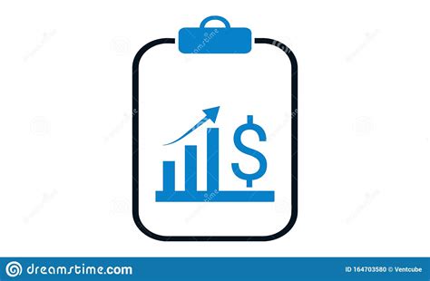 Profit Report Icon Flat Style Graphical Symbol Used For Website Stock