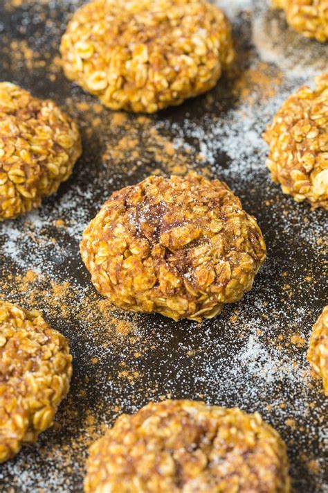 (no mixer needed, just a good wooden spoon) in a large bowl, combine oats, both flours, baking powder, baking soda, salt, and cinnamon. Healthy 4 Ingredient Applesauce Cookies