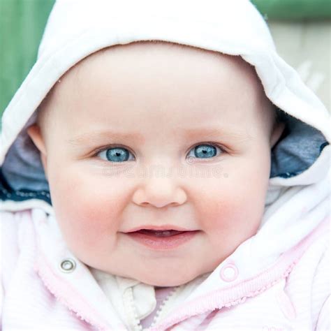 Cute Blue Eyed Baby Stock Photo Image Of Joyful Happiness 31164986