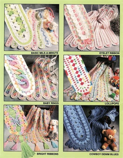Mile A Minute Baby Afghans Crochet Patterns Book Annies Attic Infants