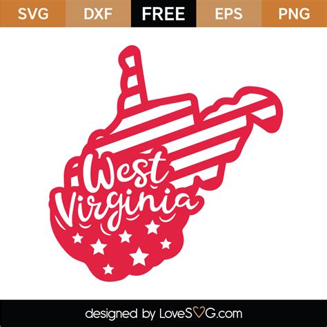Free West Virginia Svg Cut Files 4