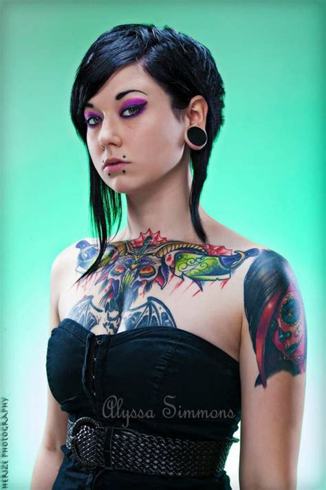 Alyssa Simmons Love Her Tattoo Colors Body Art Tattoos Girl Tattoos