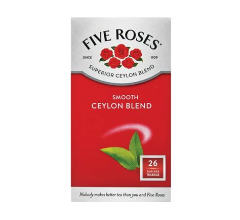 Five Roses Tagless Teabags Regular 1 X 26s X 6 Makro