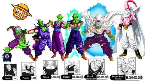 Todos Los Niveles De Poder De Piccolo Hasta Dragon Ball Super