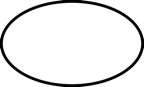 Oval Clipart Black And White Oval Black And White Transparent Free For