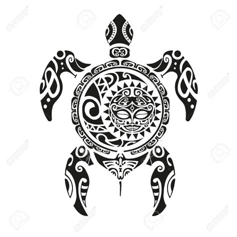 Tatuaje De Tortuga En Estilo Maorí Ilustración Vectorial Foto De Archivo 62692761 Turtle