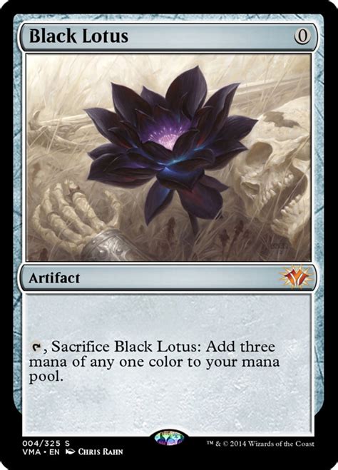 {t} sacrifice black lotus : Top 10 Lotus Cards in Magic: The Gathering | HobbyLark