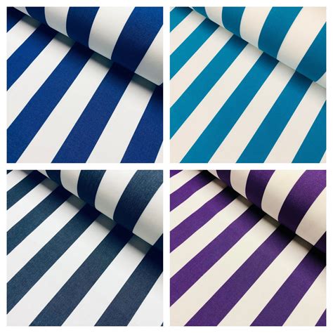 Striped Dralon Outdoor Fabric Solid Acrylic Teflon Waterproof