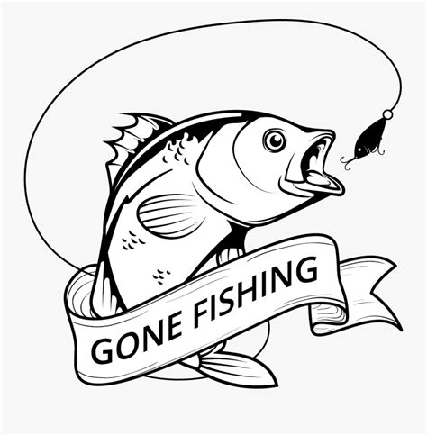 134 images fishing clip art pictures use these free images for your websites, art projects, reports, and powerpoint presentations! Gone Fishing Line Art , Free Transparent Clipart - ClipartKey
