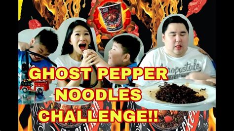 Daebak noodles' ghost pepper spicy chicken instant noodle has been dubbed (by themselves) as the spiciest instant noodles in malaysia. GHOST PEPPER NOODLES CHALLENGE | Twins | Kenneth Kenzo ...