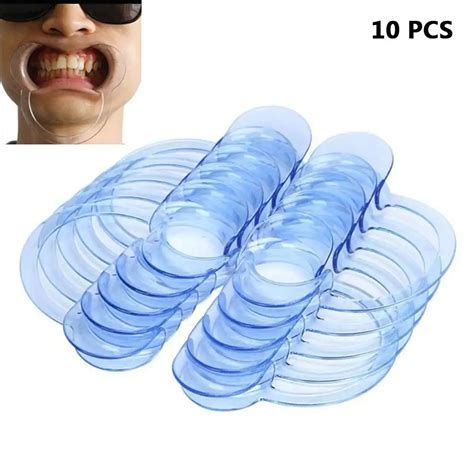 10pcs mouth lip opener teeth whitening dental oral cheek flexible retractors c type qrd88