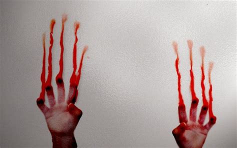 Ghost Horror Hand With Blood In Glass Photo Download Hd