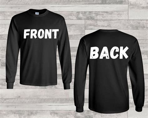 Front And Back Black T Shirt Mockup