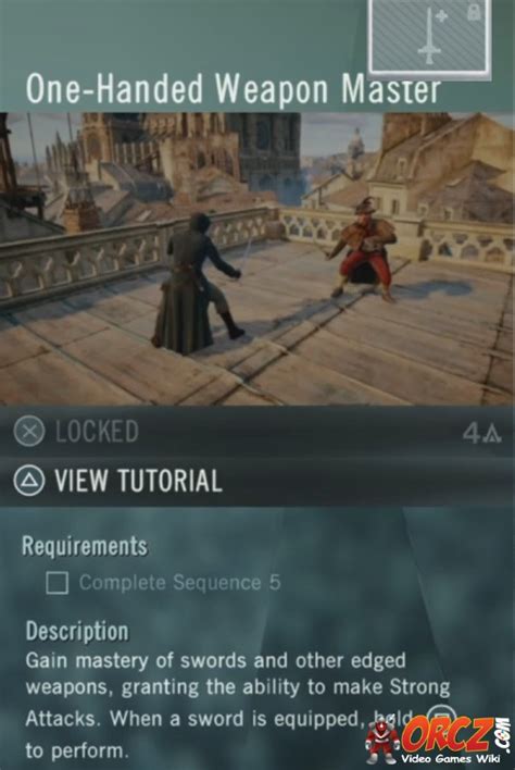 Assassin S Creed Unity One Handed Weapon Master Orcz Com The Video