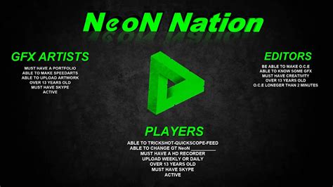 Neon Nation Recruitment 2 Youtube