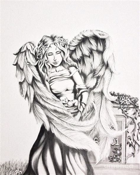 Guardian Angel Drawing By Shayla Tansey Pixels