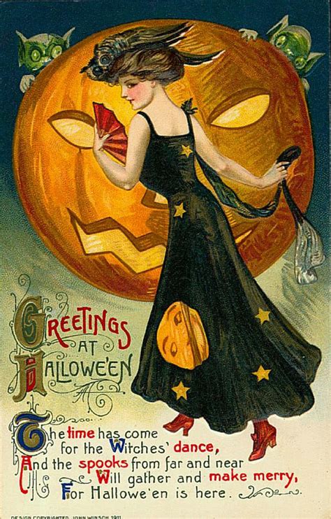a collection of 25 strange and creepy vintage halloween postcards ~ vintage everyday