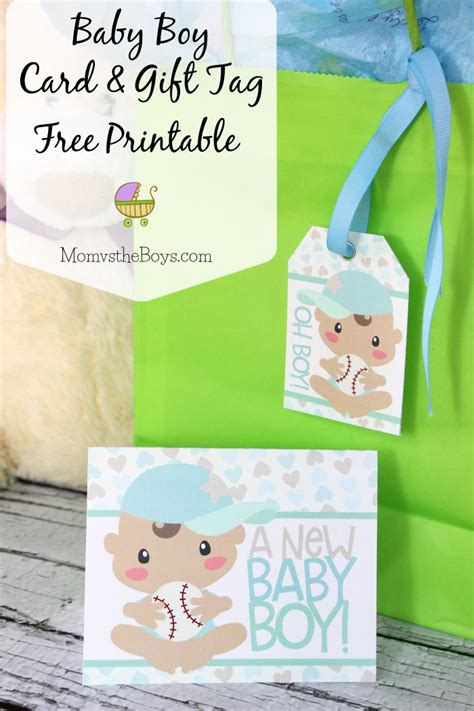 Printable from office or at home! Baby Shower Card and Gift Tag - Free Printable! - Mom vs ...