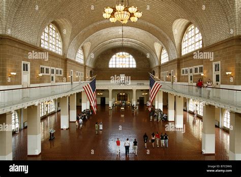 The Great Hall Ellis Island Immigration Museum New York City Usa
