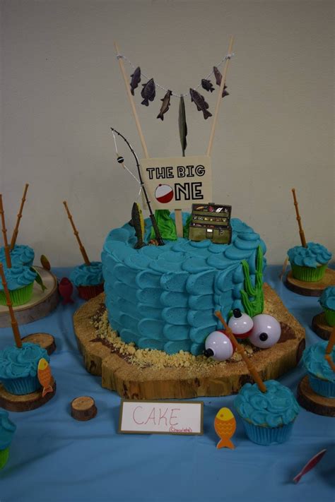 O Fish Ally The Big One First Birthday Party Fishing Cake Fish Cake