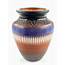 Lot  FS Navajo Hand Painted Etched Pottery Vase