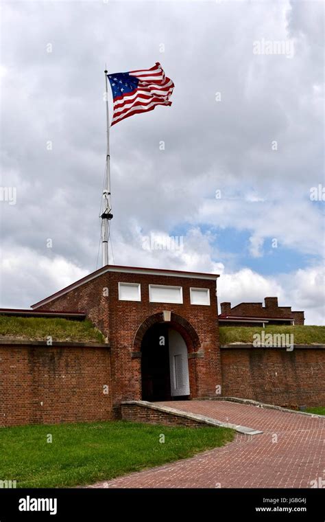 Fort Mchenry National Monument And Historic Shrine In Baltimore Stock