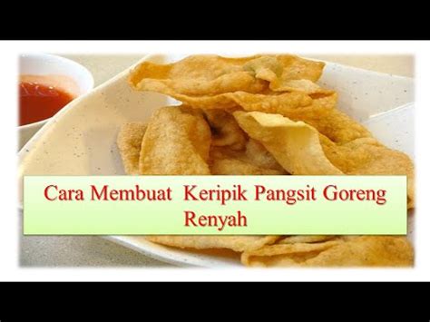 Cara membuat serundeng camilan simpel, gurih. Cara Membuat Keripik Pangsit Goreng Renyah - YouTube