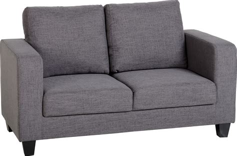Tempo Two Seater Sofa In A Box Grey Fabric