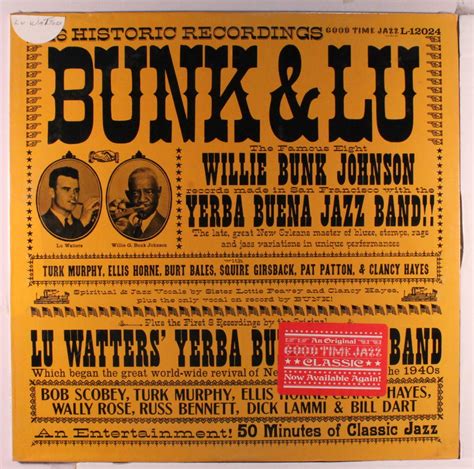 Bunk Johnsonlu Watters Bunk And Lu Music