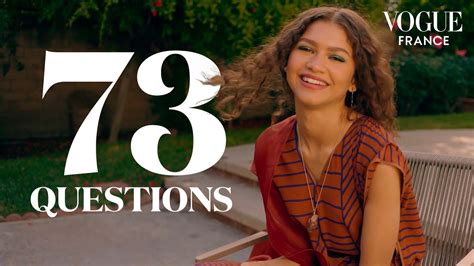 Voir 73 Questions à Zendaya 73 Questions Vogue France