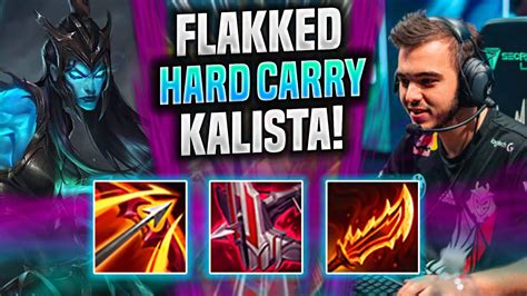 Flakked Hard Carry With Kalista G Flakked Plays Kalista Adc Vs