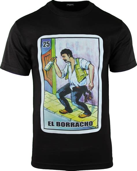 men s borracho loteria funny drinking shirt ebay