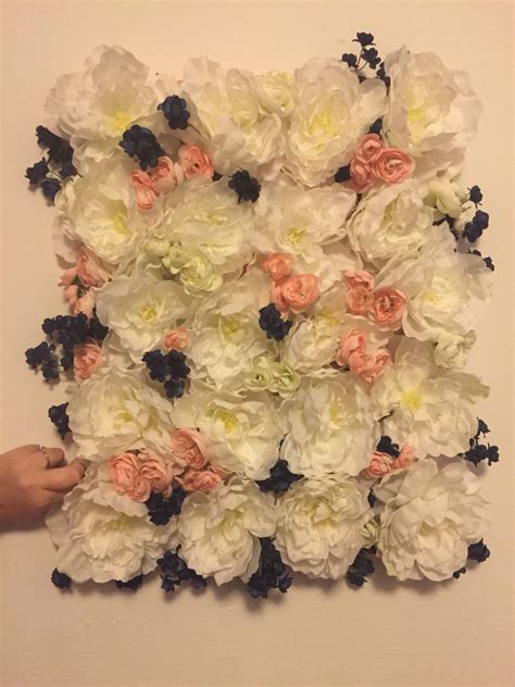 Silk Flowered Hot Glued To Canvas Love Silk Flowers Event Decor
