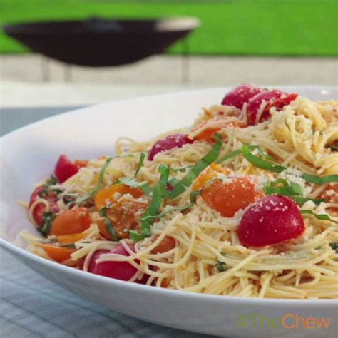 Just add a big salad with a lemon vinaigrette, a crusty baguette, and a crisp white wine like chablis and you've. Ina Garten's Summer Garden Pasta #TheChew | The chew ...