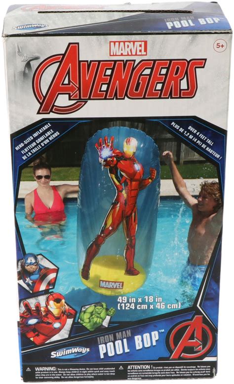 Swimways Marvel Avengers Inflatable Pool Bops And Water Activities