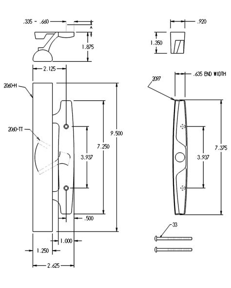 Lanai Sliding Glass Patio Door Handle Pull Set Available With