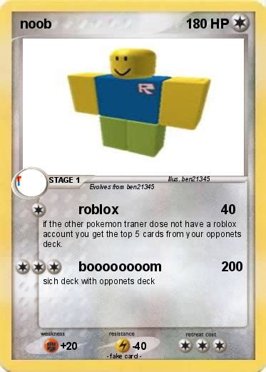 Pokémon Noob 405 405 Roblox My Pokemon Card