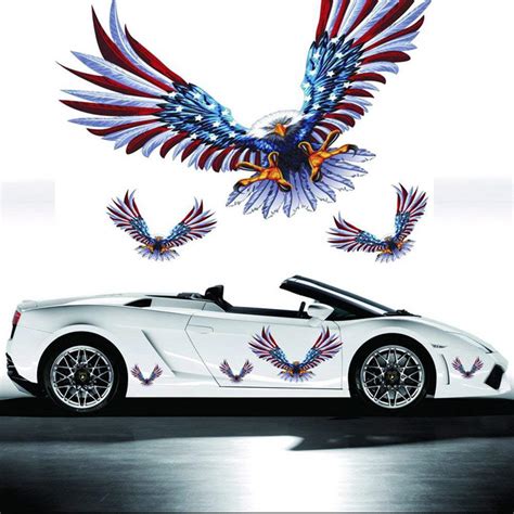 Bald Eagle Decal Full Color Car Side Graphics Tribal Street Racing