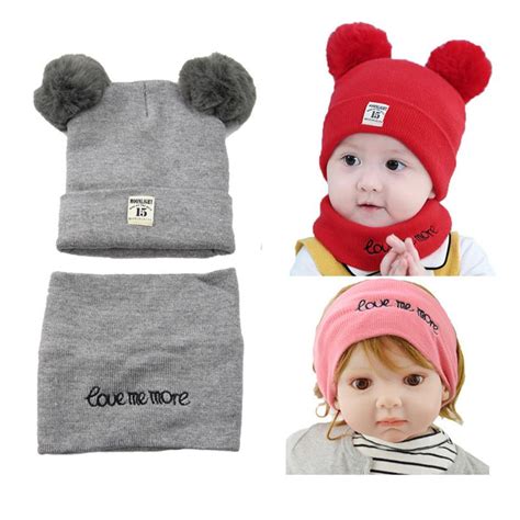 Buy Newborn Kids Baby Boy Girl Pom Hat Winter Warm Knit Crochet Beanie